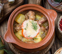 Жаркое с томлёной свининой