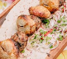 Грибы на мангале