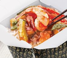 Соба с морепродуктами терияки