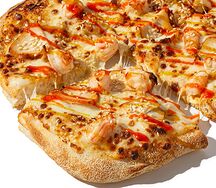 Пицца Карри с креветками и цыпленком