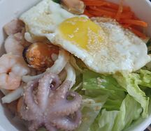 Пибимпаб с шестью морепродуктами