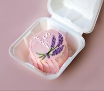 Бенто - торт шоколад - банан (гиацинт)