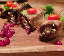 Рулетики из баклажанов