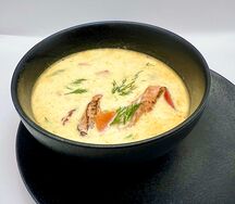 Норвежский сливочный суп с лососем 