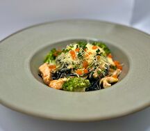 Паста с лососем