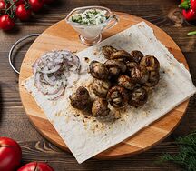 Грибы на мангале