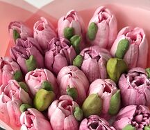 Букет Микс зефирных тюльпанов