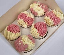 Капкейк ваниль с клубникой