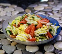 Салат овощной с маслом