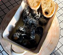 Мидии сливочно-сырные