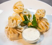 Хинкали с креветками