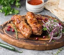 Люля-кебаб из свинины и говядины