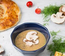 Крем-суп из свежих шампиньонов со сливками