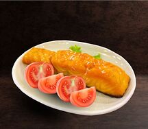 Стейк из сёмги с томатами