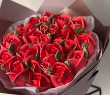 Зефирный букет Красные розы