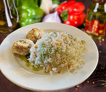 Польпетте куриные с рисом и овощами Бизнес-ланч