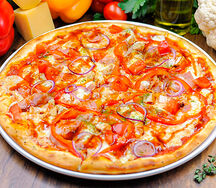 Пицца Барбекю средняя