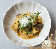 Тальятелле с белыми грибами 