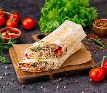 Шаурма со свининой мини