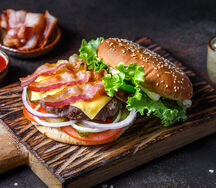 Бургер Бекон чеддер