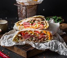 Шаурма из мраморной говядины