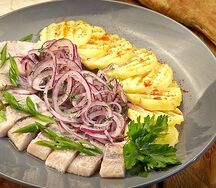 Селедка с картофелем