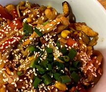 Удон с курицей