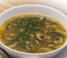 Куриный суп с грибами