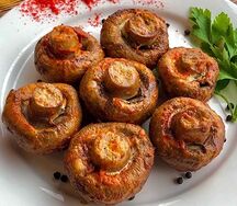 Грибы на мангале