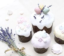 Кулич на основе фермерского творога