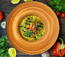 Вок с индейкой в соусе карри