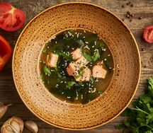 Суп Мисо с лососем
