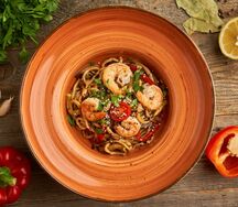 Вок с креветкой в соусе терияки