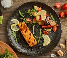 Стейк из филе лосося