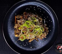 Тяхан с курицей