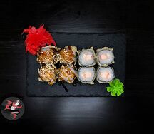 Классический ролл с креветкой и сыром хот