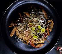 Яичная лапша с креветкой