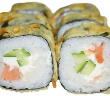 Горячий ролл Сливочный лосось темпура