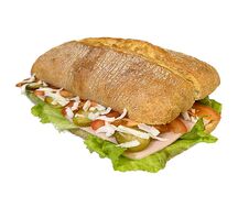 Чиабатта с ветчиной и сыром