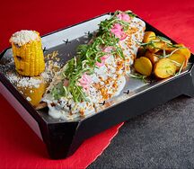 Гречневая лапша с курицей в соусе терияки