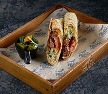 Удон с говядиной в соусе терияки