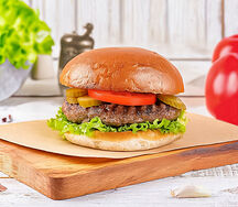 Бургер с говяжьей котлетой 