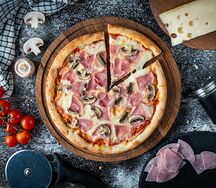 Ветчина и грибы средняя