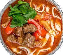 Суп Лагман по-уйгурски