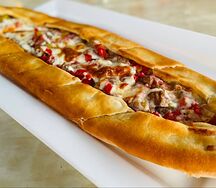 Пиде с кусочками говядины