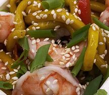 Удон с креветкой и соусом