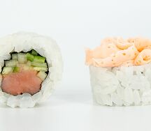 Лава с охлажденным лососем