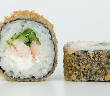 Темпура с копченым цыпленком