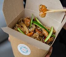 Рис с морепродуктами терияки