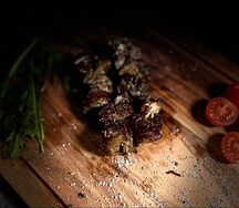 Говяжья печень с салом